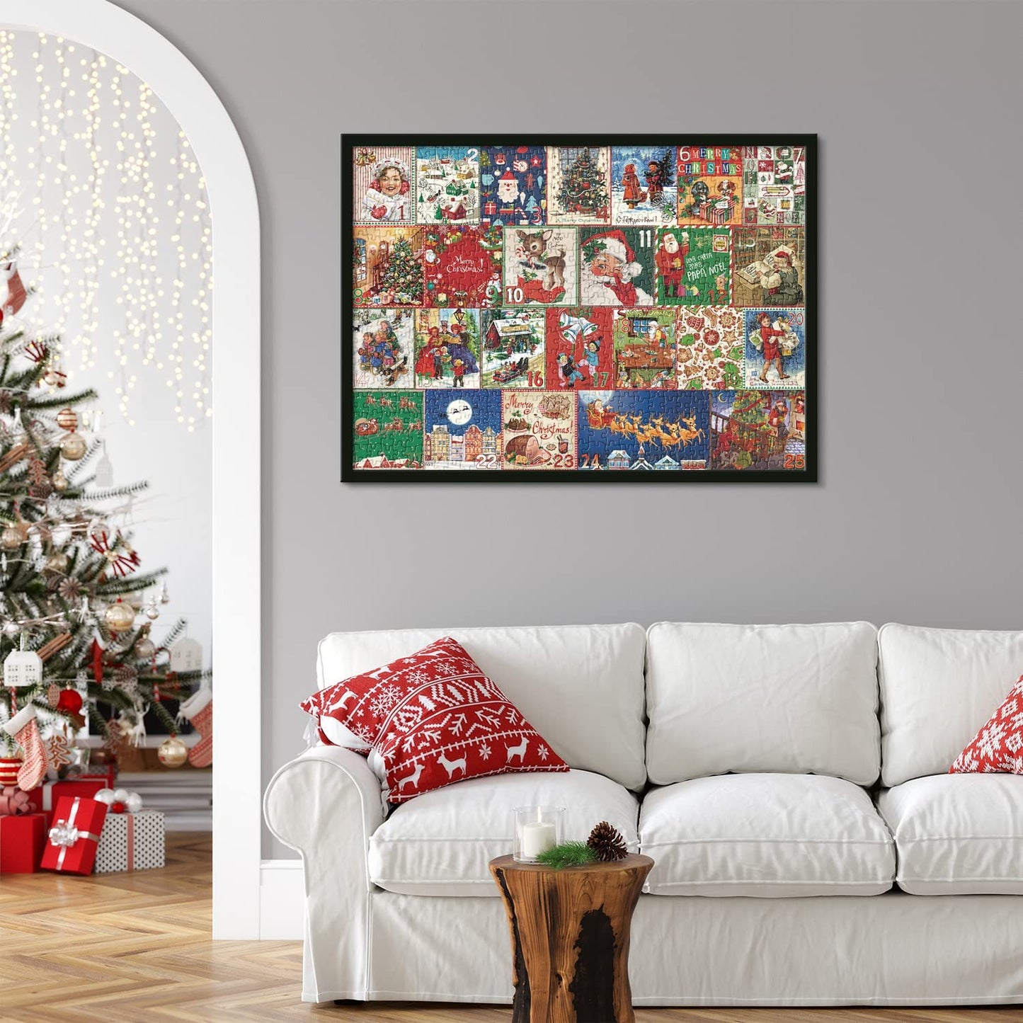 Kerst adventskalender puzzel 1000 stuks