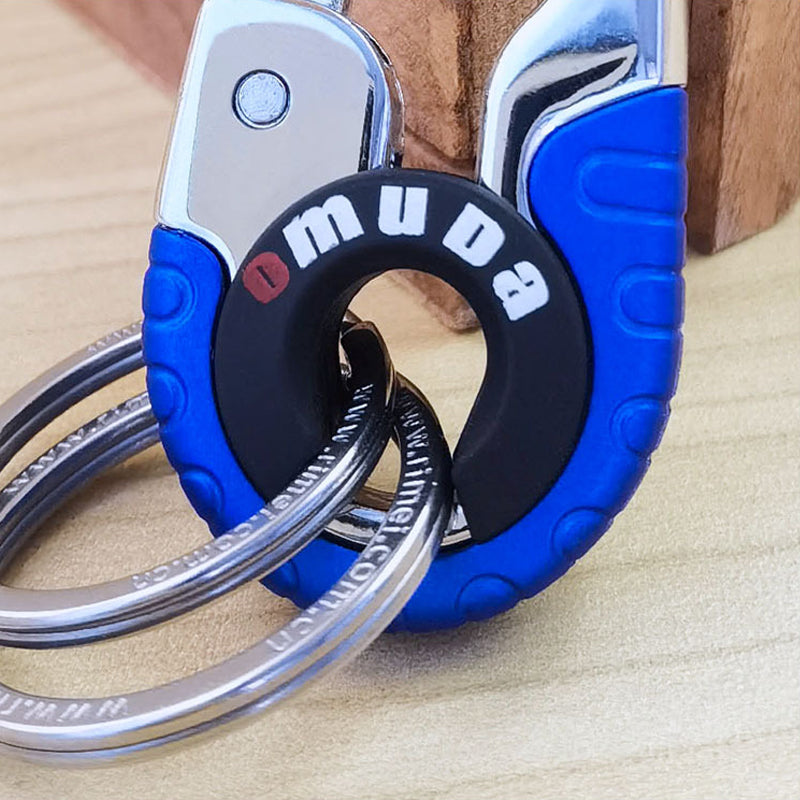 Creatieve auto-interieur roestvrijstalen sleutelhanger