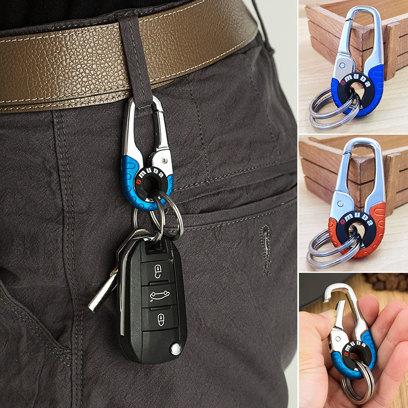 Creatieve auto-interieur roestvrijstalen sleutelhanger