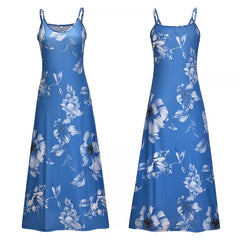 Maxi dress with bohemian sleeves and floral print