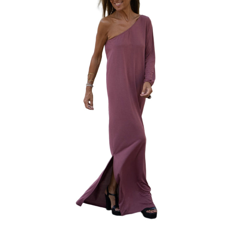 Casual women's dress Long dress