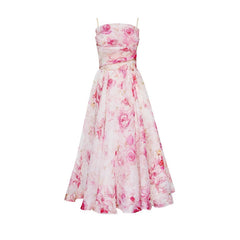 Sleeveless dress with print