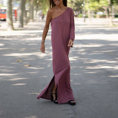 Casual women's dress Long dress