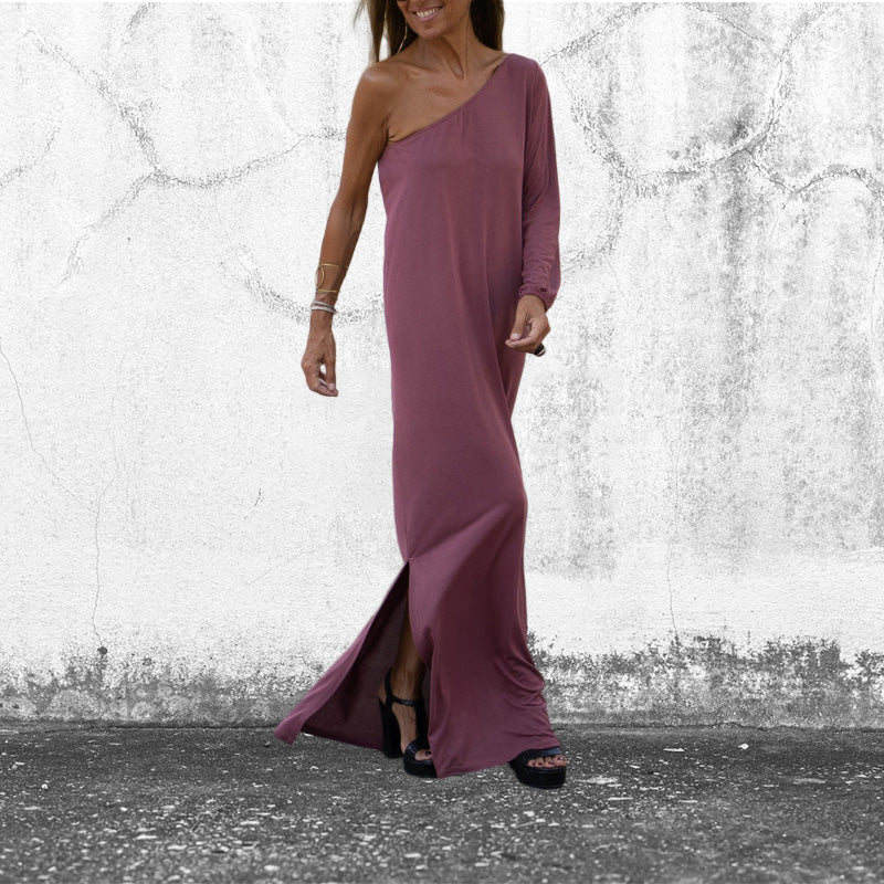Casual women's dress Long dress