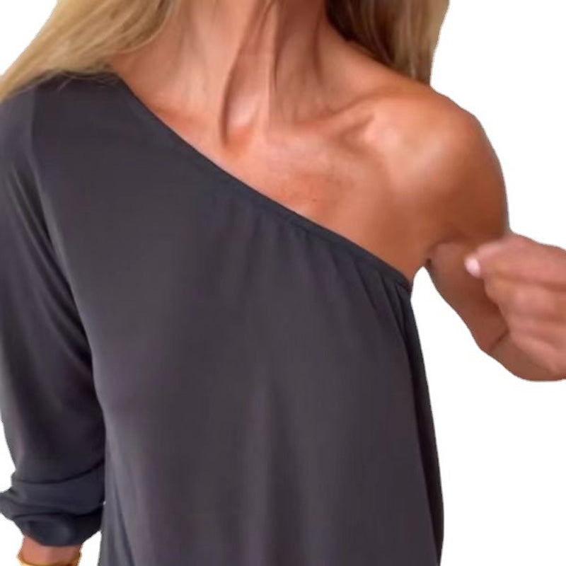 Casual women's dress Long dress