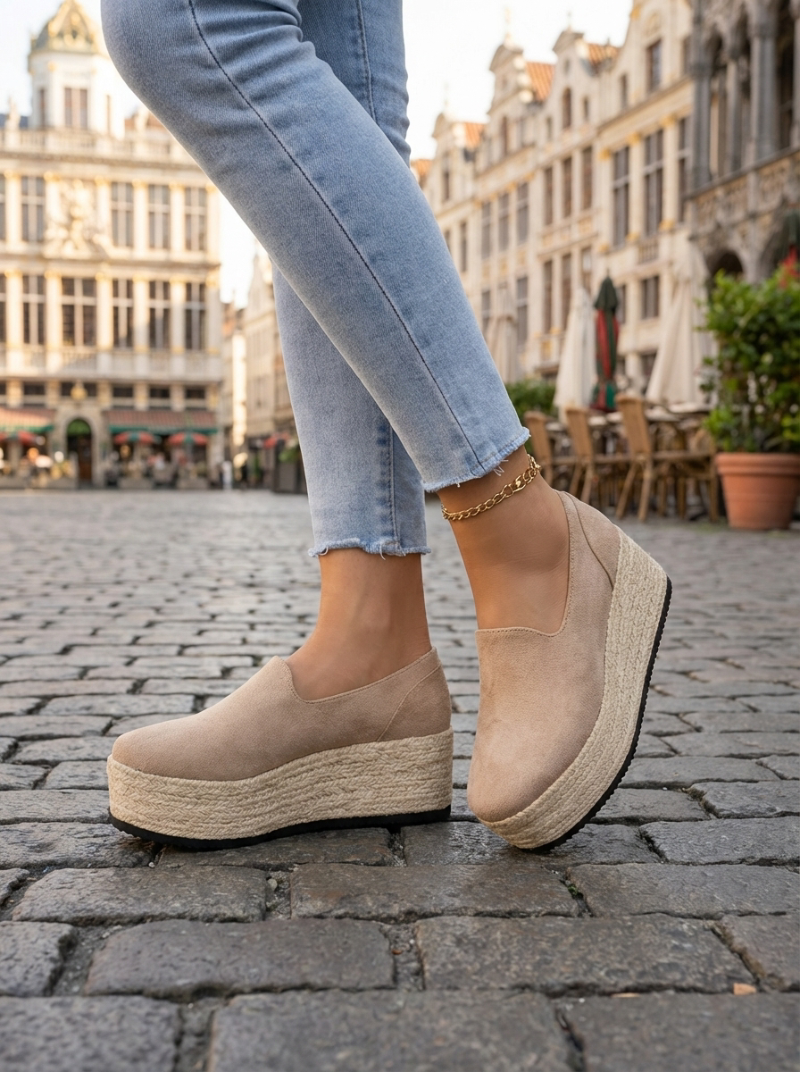'Luna' Comfort Plateau Instappers | Seizoensfavoriet!