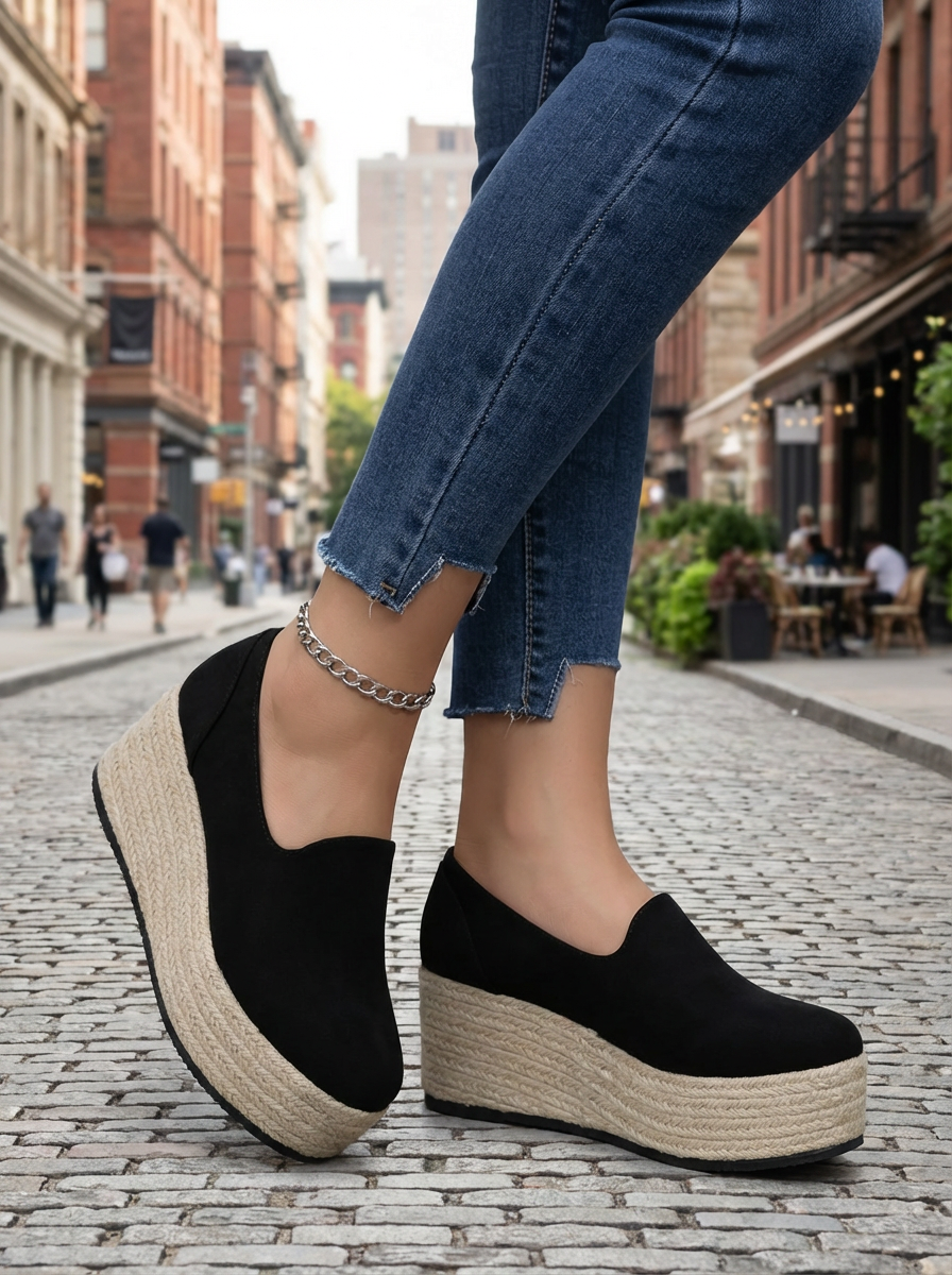 'Luna' Comfort Plateau Instappers | Seizoensfavoriet!