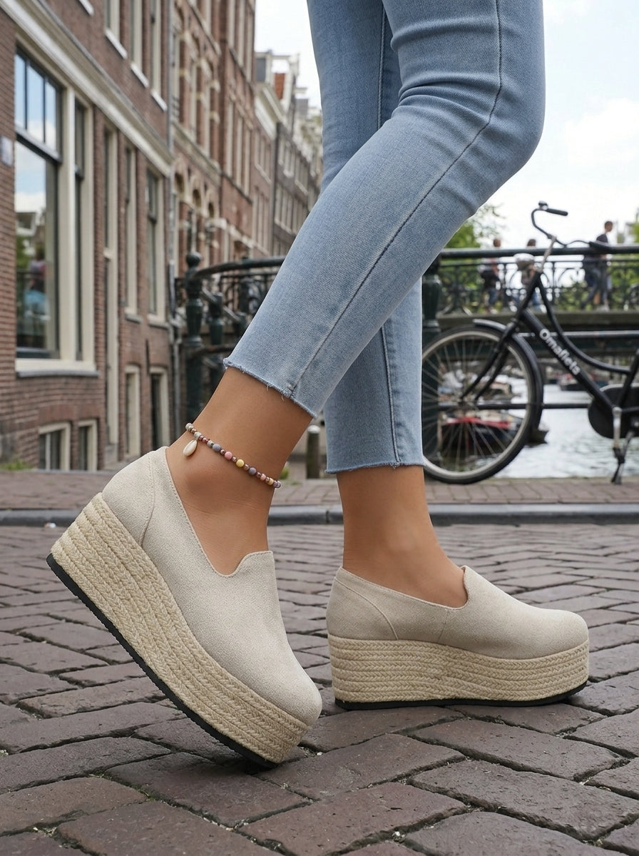 'Luna' Comfort Plateau Instappers | Seizoensfavoriet!