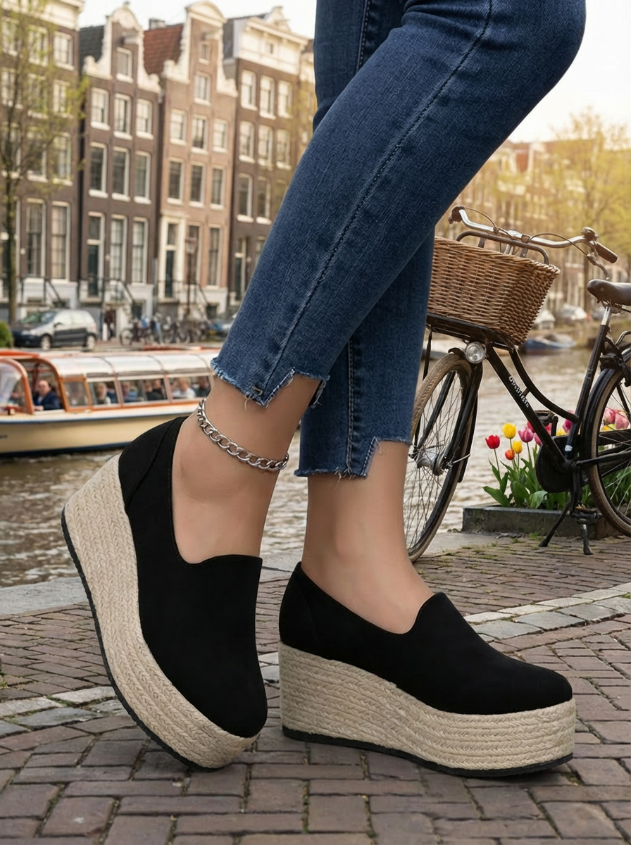 'Luna' Comfort Plateau Instappers | Seizoensfavoriet!