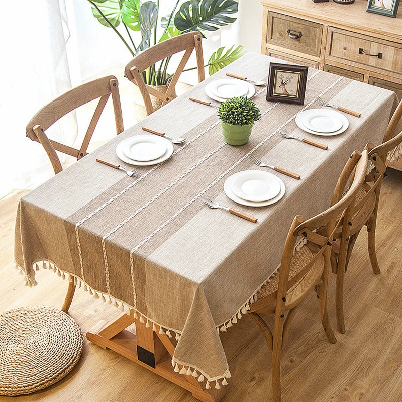 Aura Boho Linnen Tafelkleed