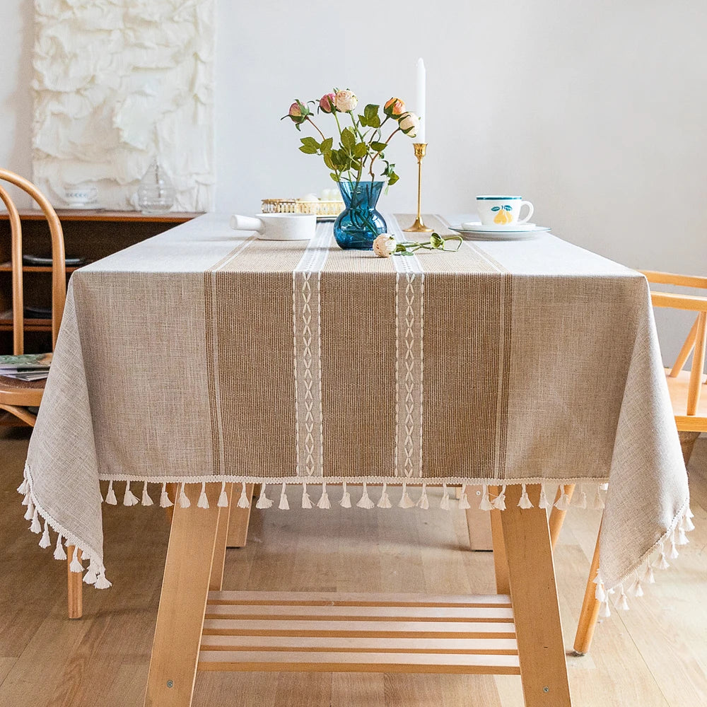 Aura Boho Linnen Tafelkleed