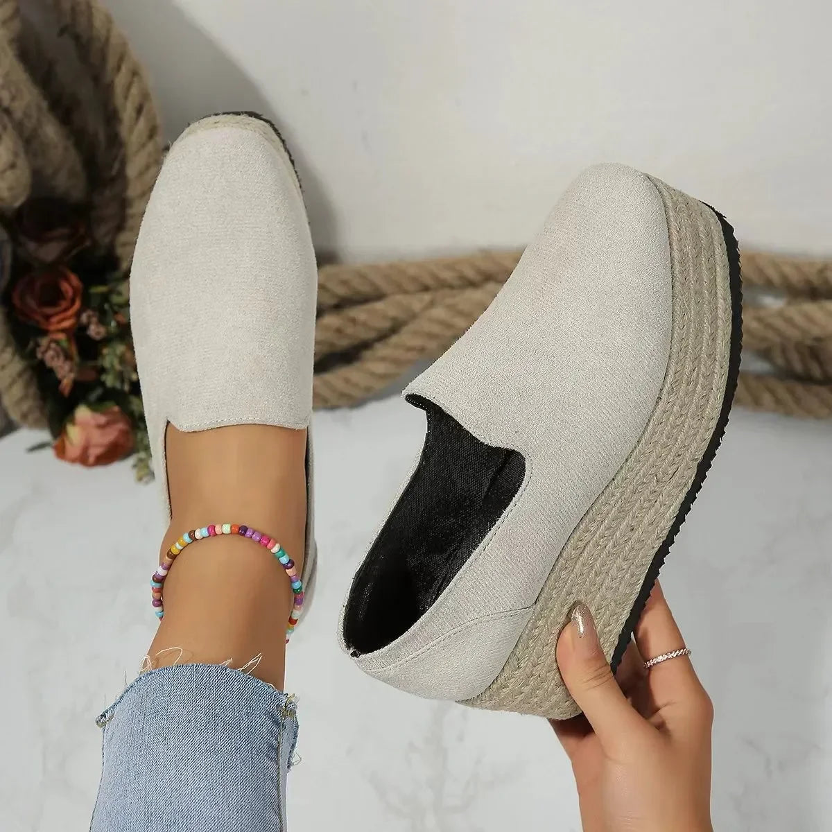 'Luna' Comfort Plateau Instappers | Seizoensfavoriet!