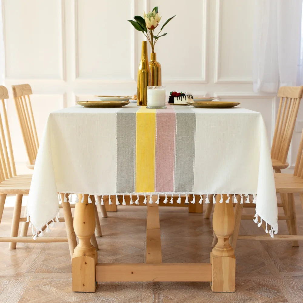 Aura Boho Linnen Tafelkleed