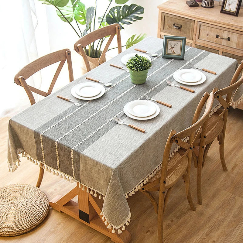 Aura Boho Linnen Tafelkleed
