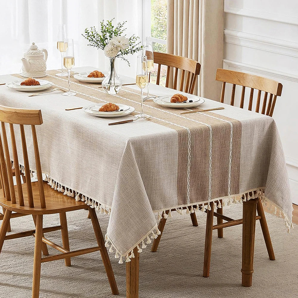 Aura Boho Linnen Tafelkleed