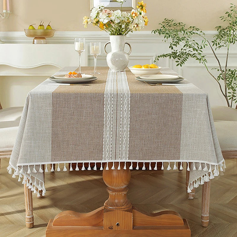 Aura Boho Linnen Tafelkleed