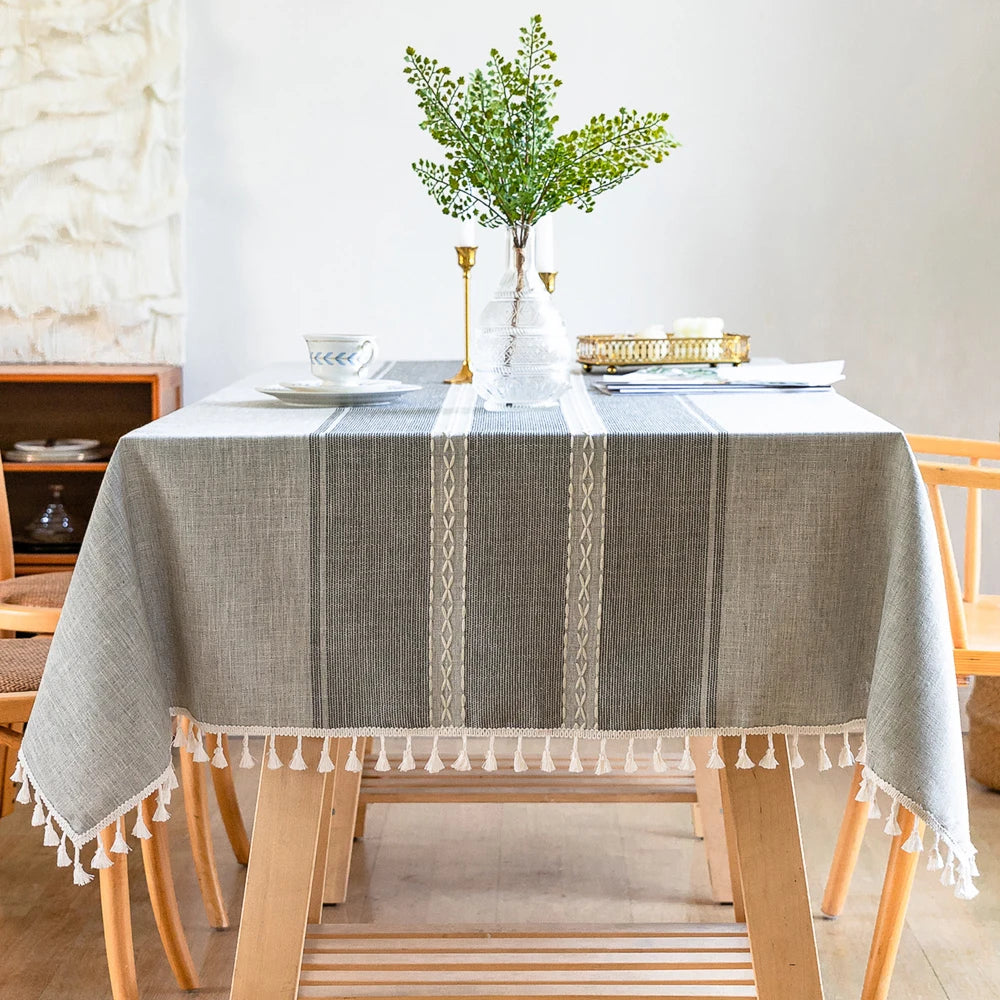 Aura Boho Linnen Tafelkleed